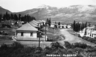 Community homes in Nordegg as they appeared during peak years of the 1940s
