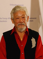 Portrait of Dr. David Suzuki at a conference in Sweden for the laureates of the Right Livelihood Award, 2009.
