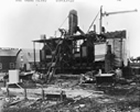Trial runs of Ells’s mobile plant suggested that a minimum of  635 tones (700 tons) of heated paving mixture could be produced in two 8-hour shifts. Although its paving mixtures were satisfactorily used for several purposes, the plant was placed out of commission after 1930 due to financial conditions and eventually scrapped. Source: University of Alberta Archives, 69-95-16