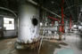 This interior of the scrubbing plant shows the MEA reactivator tower, ca. 2010. <br/>Source: Alberta Culture and Tourism