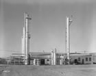 Western Propane was established near the Turner Valley plant by James Barber in 1948. The propane plant was the first in Canada to use a refrigeration-fractionation process. <br />Source: Provincial Archives of Alberta, P2850