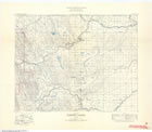 This 1945 topographical map of the Turner Valley region shows the development of the road system and communities and the location of the area’s oil wells. <br />Source: Bureau of Geology and Topography. Department of Mines and Resources. <em>Map 819A, Turner Valley, West of the Fifth Meridian, Alberta</em>. Scale 1:63,360 (1 Inch to 1 Mile), 82 J/09. Ottawa: Government of Canada, 1945. http://www.geogratis.gc.ca/, used under the Open Government License – Canada, http://open.canada.ca/en/open-government-licence-canada.