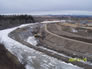 Berm under construction at Turner Valley Gas Plant Historic Site, 2007 <br />Source: Alberta Culture and Tourism