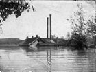 Edmonton’s power plant submerged by the North Saskatchewan River flood of 1899