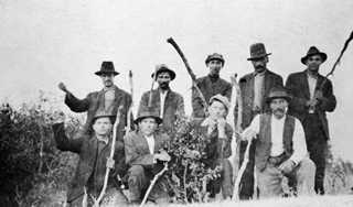 Strikers from One Big Union (OBU) at Drumheller, Alberta,  in 1919