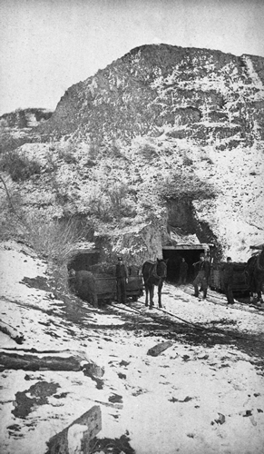First large-scale commercial coal mine in Alberta. Nicholas Sheran’s mine, 1885