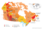 Both natural gas and shale gas reservoirs are found in the Western Canada Sedimentary Basin. Approximately 72% of Canada’s natural gas production originates in Alberta.Source: Courtesy of Canadian Centre for Energy