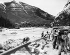 Laying gas pipeline, Banff area, Alberta, 1951. Sources: Glenbow Archives, NA-1446-16