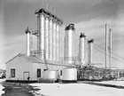 The scrubbing plant with Koppers sour gas scrubbers. Source: Provincial Archives of Alberta, Pollard Collection, P2905