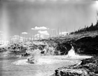 For one who did not understand the properties of natural gas, the site of this bubbling, smoking water, caused by gas rising to the surface from below, would be truly mysterious. Source: Provincial Archives of Alberta, PA1031.1