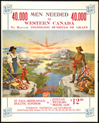 40,000 Men Needed in Western Canada, 1911. Source: Library and Archives Canada/ C-056088