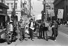 Anti-pollution activists stage a protest parade through downtown Calgary, April 1970. Concerns about the effects of pollution on the environment and general quality of life fit well with the general atmosphere of protest and civil disobedience prevalent in the late-1960s and early 1970s. Similar protests were occurring all over North America.