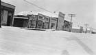 This picture shows Turner Valley’s main street less than a year after a devastating fire gutted much of the village’s commercial core, 1932. <br />Source: Provincial Archives of Alberta, A7001