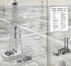 "Picture Diagram of a Rotary Drilling Rig," from Spring 1938 issue of the magazine <em>Imperial Oil Review</em>. <br />Source: <em>Imperial Oil Review</em> (Spring 1938): 16-17