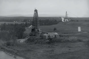 The Turner Valley gas plant was established adjacent to these two wells, Dingman Nos. 1 & 2, 1914.