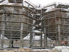 Horton spheres undergo reclamation and conservation work, 2009. <br />Source: Alberta Culture and Tourism